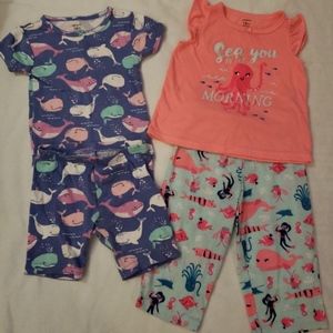 2 sets of Carter's 18 month jammies